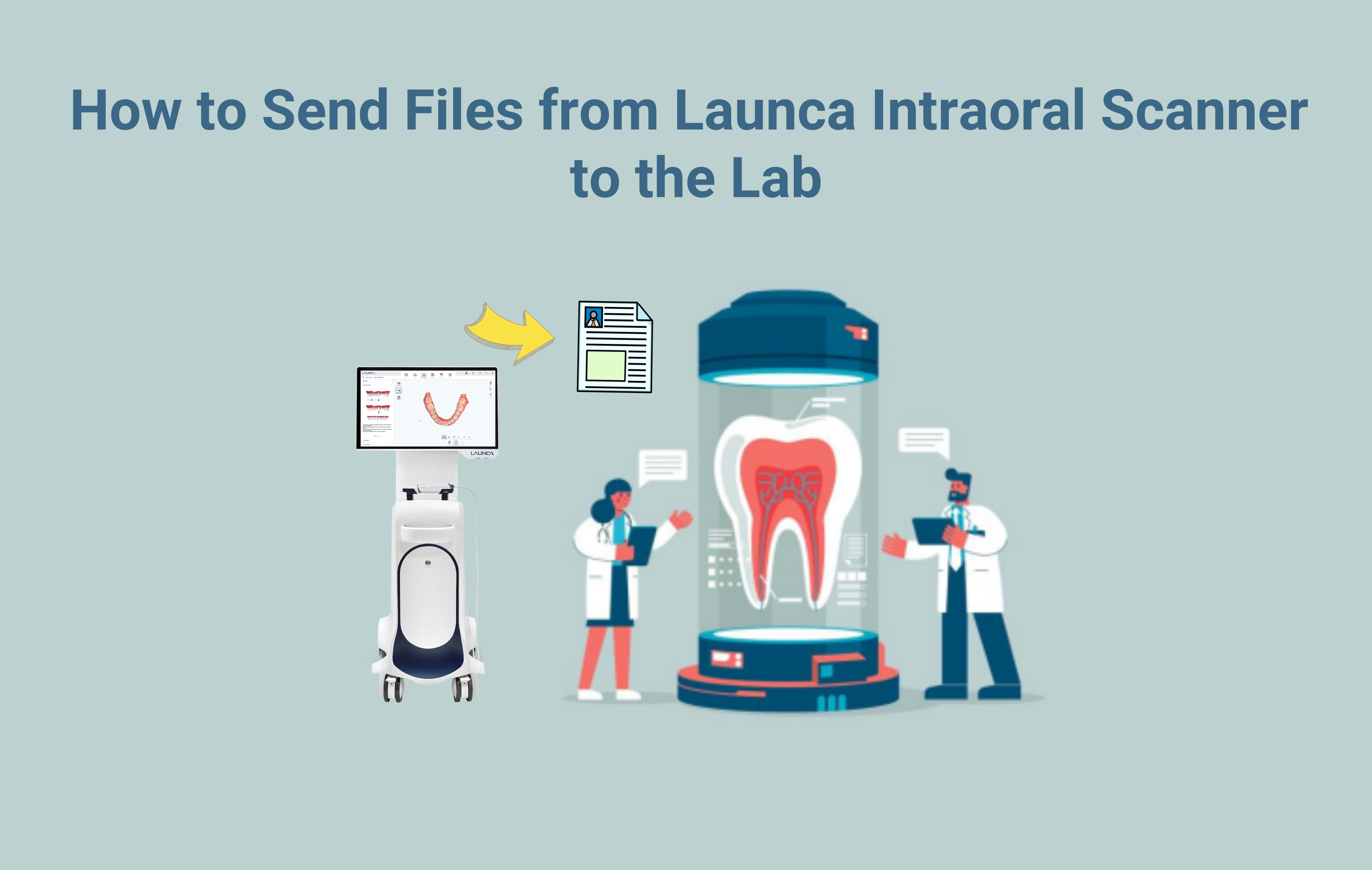 Ilustración de stock de clínica dental