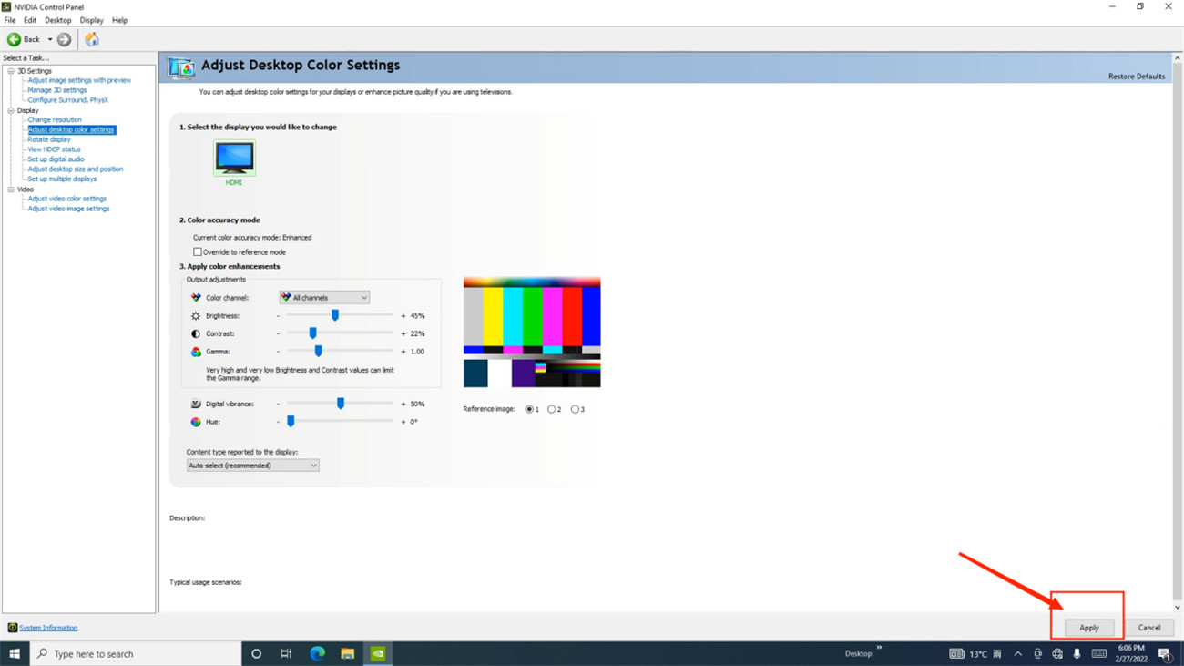Adjust screen brightness through NVIDIA control panel (4)