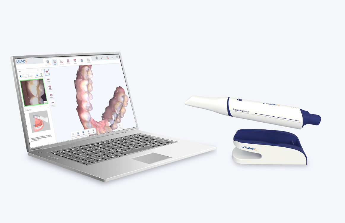 Launca-DL300Wireless-Intraoral Scanner-with PC