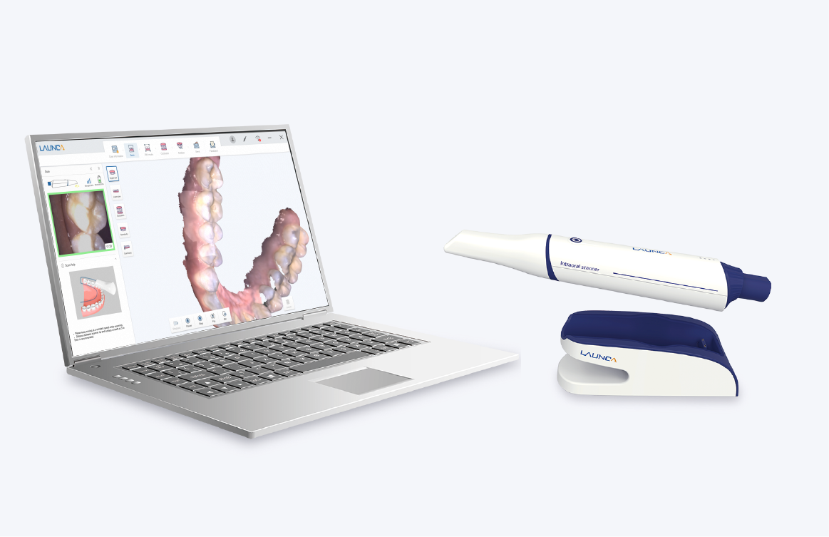 Launca-DL300Wireless-Intraoral Scanner-ከፒሲ ጋር