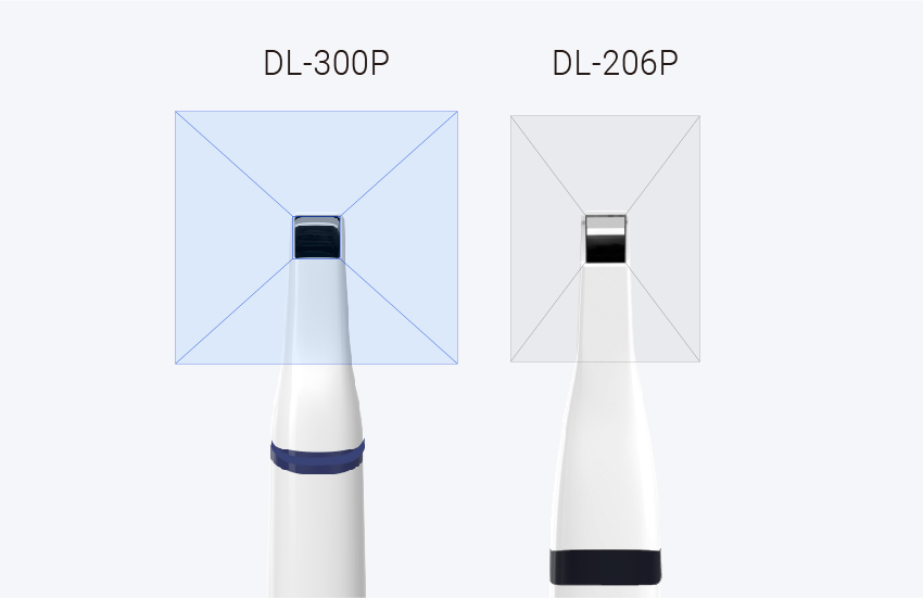 Launca intraoral Scanner DL206 vs DL300 am FOV